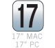 Fits 17" MAC or 17" PC